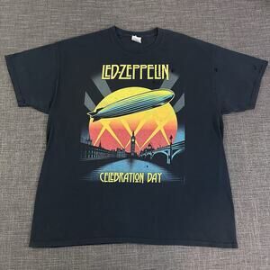 Led Zeppelin Celebration Day XL Band T Shirt black With Gildan Tag 2012